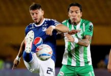 Partido de ida entre Nacional y Millonarios