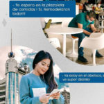 Zona de comidas y coworking en el Obelisco Centro Comercial y Empresarial